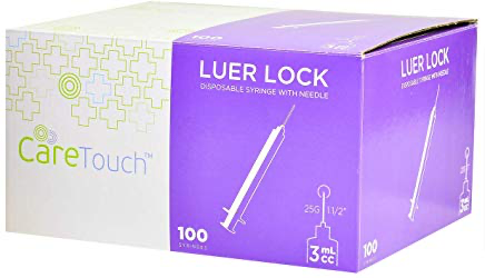 3cc Syringes, 23 Guage x 1"